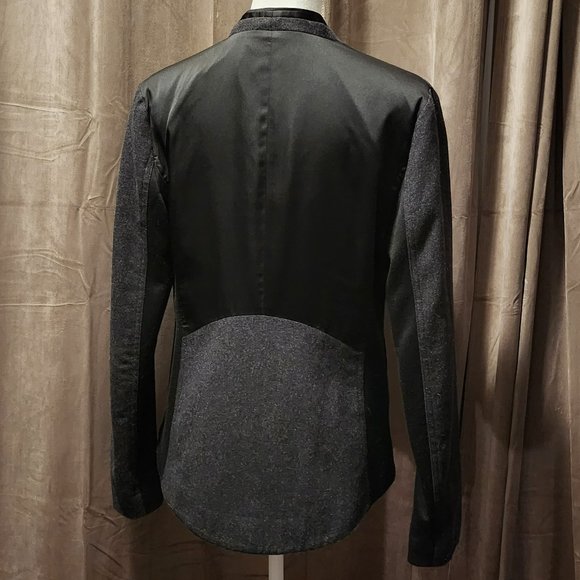 Simply Vera by Vera Wang Wool Blend Gray & Black Blazer - Picture 4 of 8